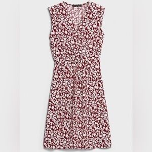 Banana Republic | Pleated Knit Wrap Floral Dress | XL